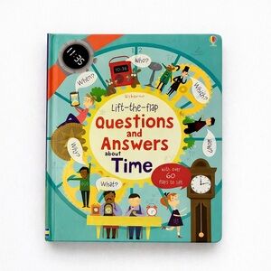 Usborne Lift-the-Flap Questions & Answers About Time – Interactive Kids Book